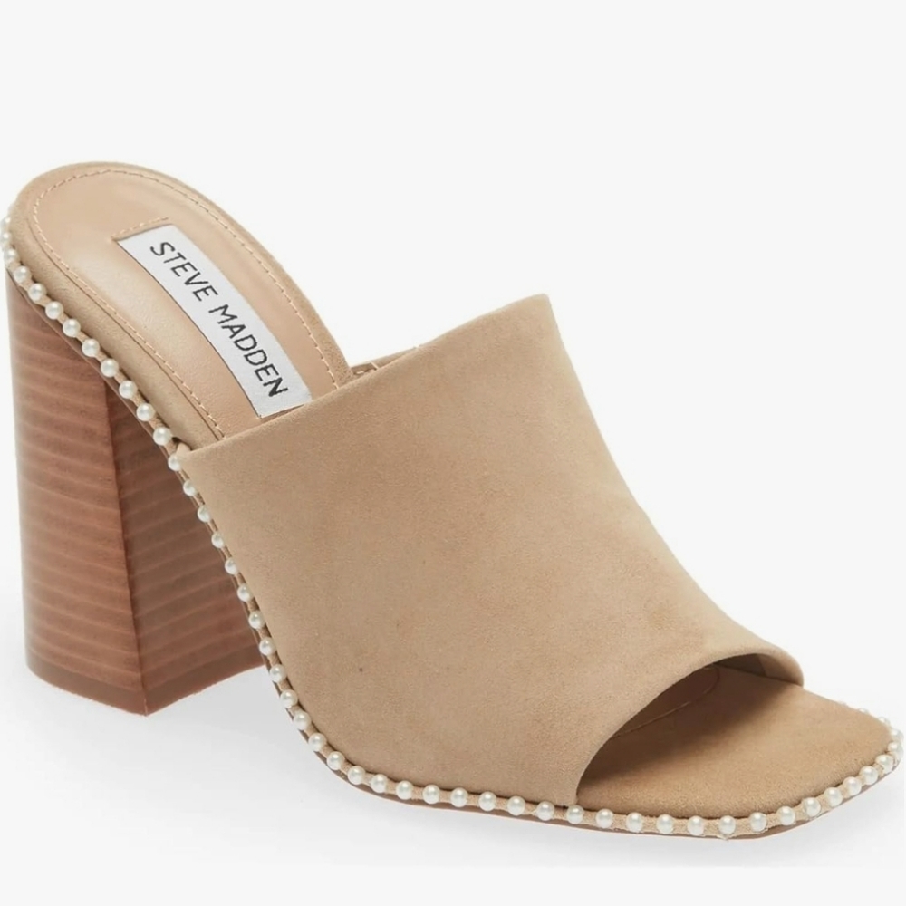 Steve Madden Slip On Block Heels Elegant Wear Career Office Wear - Picture 14 of 15